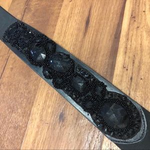 Black beaded belt